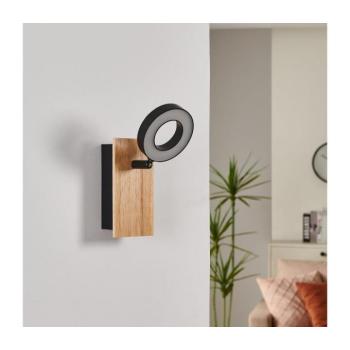 Eglo 901202 - LED fali spotlámpa RIELVES LED/4,2W/230V fekete/barna 901202 kép