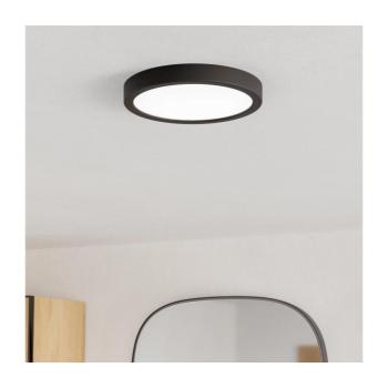 Eglo 901325 - FUEVA LED fürdőszobai mennyezeti lámpatest, 11,5 W, 230 V, átm. 21,1 cm, IP44, fekete 901325 kép