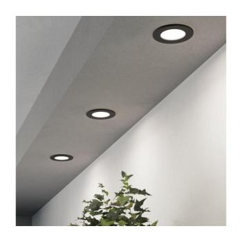 Eglo 901385 – FUEVA beépíthető LED mennyezeti lámpa szett, 3×LED, LED/3,7W/230V, Ø 8,8 cm, fekete 901385 kép
