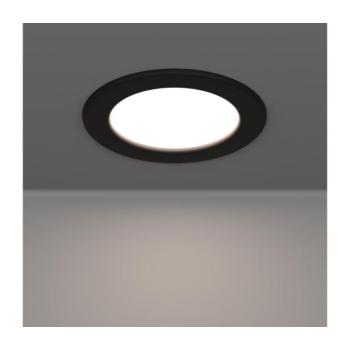 Eglo 901387 - FUEVA LED süllyesztett lámpatest, 6,3 W, 230 V, átmérő 11,9 cm, fekete 901387 kép
