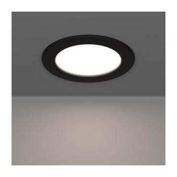 Eglo 901413-LED Fürdőszobai süllyesztett lámpatest FUEVA LED/6,3W/230V Ø 11,9 cm IP44 fekete 901413 kép