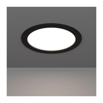 Eglo 901414-LED Fürdőszobai süllyesztett mennyezeti lámpa FUEVA LED/10,5W/230V átm. 16,8 cm IP44 fekete 901414 kép
