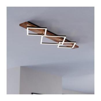Eglo 901936 - BOYA LED mennyezeti lámpatest 2×LED/13W/230V + LED/16W fekete/barna 901936 kép