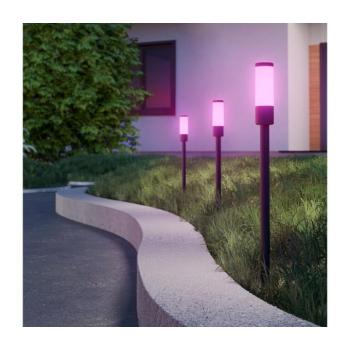 Eglo 902043 - LED RGB kültéri lámpa ZANCARO LED/1W/230V IP44 fekete + távirányító 902043 kép