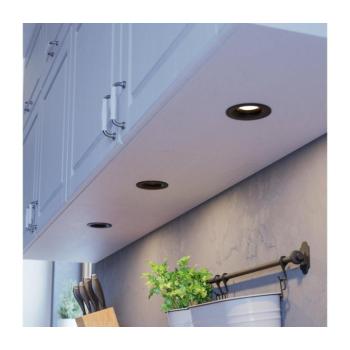 Eglo 902278 - 3 darabos, fényerőszabályozható beépíthető mennyezeti lámpatest SALICETO LED/4,8W/230V, átmérő 8,8 cm, fekete 902278 kép