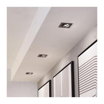 Eglo 902285-SZETT 3xLED beépíthető mennyezeti lámpa SALICETO LED/6,4W/230V 8,8x8,8cm fekete 902285 kép