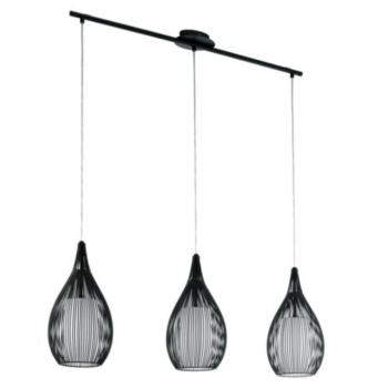 EGLO , 94389 , RAZONI , függeszték , E27 , 3X60W , IP20 , fekete, fehér kép