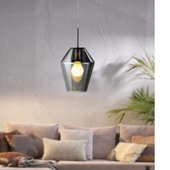 EGLO , 96773 , MURMILLO , függeszték , E27 , 1X28W , IP20 , fekete-átlátszó kép