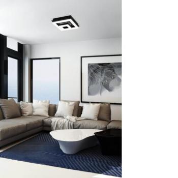 EGLO , 99327 , FRADELO 1 , mennyezeti lámpa , 3000 K , LED , 4X2W , IP20 , fekete, átlátszó kép