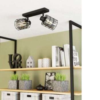 EGLO , 99712 , CONSACA , spot lámpa , E27 , 2X40W , IP20 , fekete-átlátszó kép