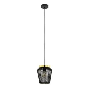EGLO , 99806 , ESCANDIDOS , függeszték , E27 , 1X40W , IP20 , fekete, arany kép