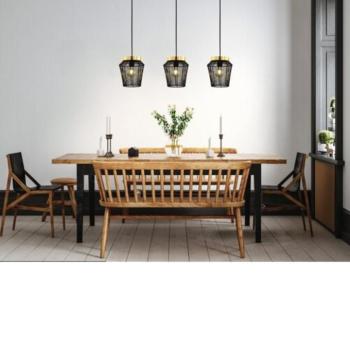 EGLO , 99807 , ESCANDIDOS , függeszték , E27 , 3X40W , IP20 , fekete, arany kép