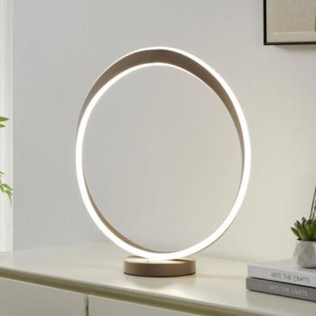 EGLO CAMEROTA LED asztali világítás, bézs, magasság 44 cm, CCT, dimmelhető kép
