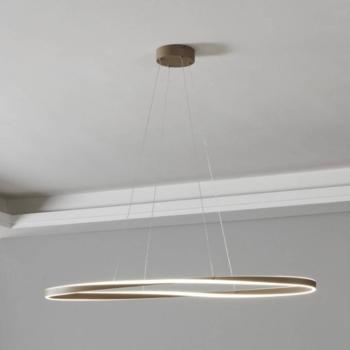 EGLO CAMEROTA LED lógó lámpa, bézs, 111x38 cm, távirányítóval kép
