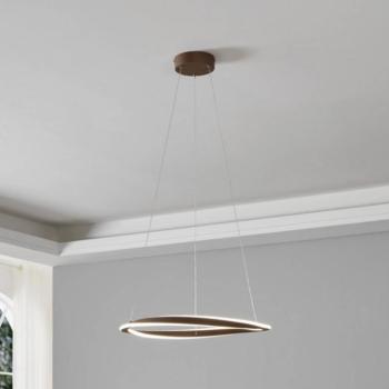 EGLO CAMEROTA LED lógó lámpa, bronz, Ø 55 cm, távirányítóval kép