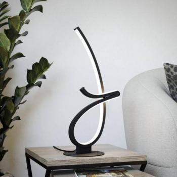 EGLO CARDONCITO LED asztali világítás, fekete, magasság 46 cm, CCT kép