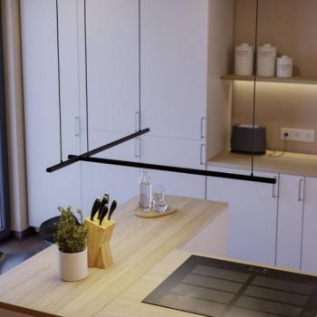 EGLO connect FLATRON-Z intelligens LED lógó lámpa, 150 cm, fekete kép