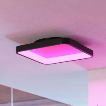 EGLO connect Smart LED mennyezeti lámpa Loretello-Z, szögletes, fekete kép