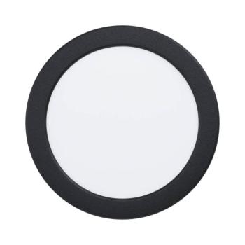 EGLO connect Smart LED süllyesztett lámpa Fueva 6-Z, fekete, Ø16cm kép