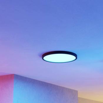EGLO connect Smart LED szerelt világítás Fueva 6-Z, fekete, Ø38cm kép