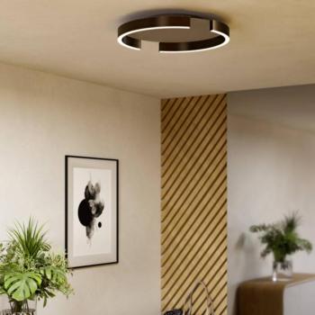 EGLO COPERTINO LED mennyezeti lámpa, bronz, Ø 45 cm, fém, CCT kép