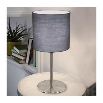 LED lámpatest , asztali , E27-es foglalatú , textil , szürke , EGLO , PASTERI , 31596 kép