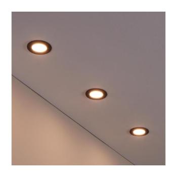 Eglo 31743 - 3 darabos dimmelhető LED lámpatest készlet FUEVA-Z LED/2,8W/230V IP44 fekete 31743 kép