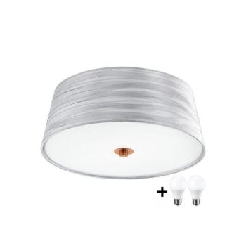 Eglo 32111- LED Mennyezeti lámpa FONSEA 1 2xE27/9W/230V ezüst/réz EG32111+P5306 kép