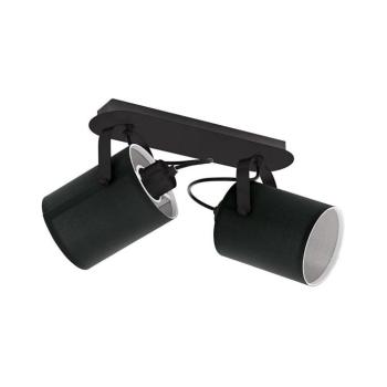 LED lámpatest , spot , 2 x E27 foglalat , billenthető , fekete , EGLO , VILLABATE , 33646 kép