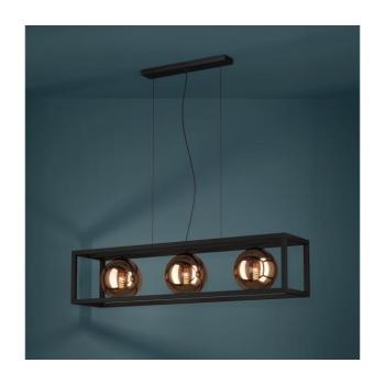 Eglo 390091 - Csillár zsinóron CORDOBA 3xE27/40W/230V réz/fekete 390091 kép