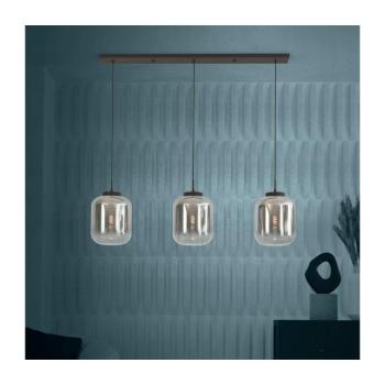Eglo 390104 - Csillár zsinóron BULCIAGO 3xE27/40W/230V füstös 390104 kép