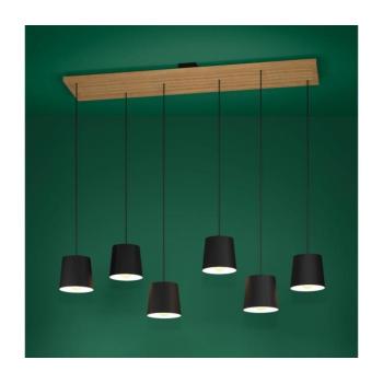 EGLO , 390131 , CAMARIOCA , függeszték , E27 , 6X40W , IP20 , fekete, krémszín kép