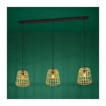 EGLO , 390153 , MONTEZUELO , függeszték , E27 , 3X40W , IP20 , natúr kép