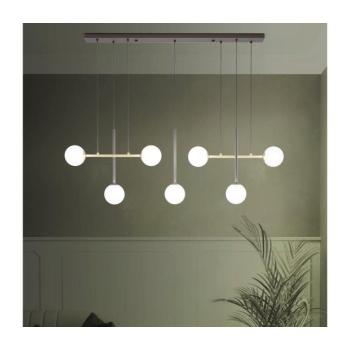 Eglo 390178 - Csillár zsinóron PAZ 7xE14/40W/230V arany/fekete 390178 kép