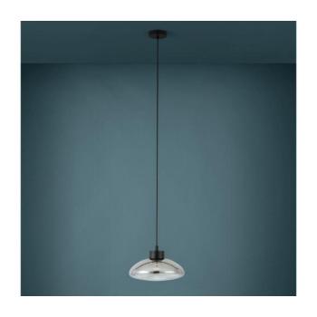 EGLO , 390298 , SARNARRA , függeszték , 2700 K , LED , 1X5,4W , Dimmelhető , IP20 , áttetsző fekete, átlátszó kép