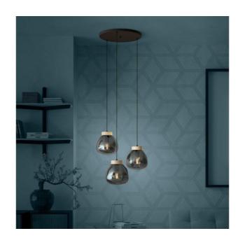 EGLO , 390319 , MAGACELA , függeszték , E27 , 3X40W , IP20 , szürke kép