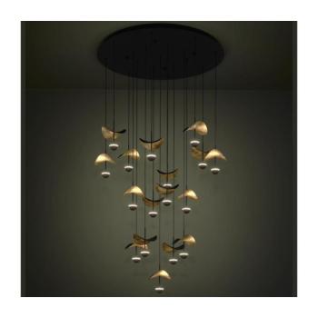 Eglo 390341 - LED Dimmelhető csillár zsinóron DRACERA 17xLED/2,3W/230V átm. 78 cm 390341 kép