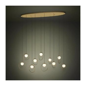 Eglo 390347 - LED Dimmelhető csillár zsinóron PORTOCOLOM 10xLED/3W/230V arany 390347 kép