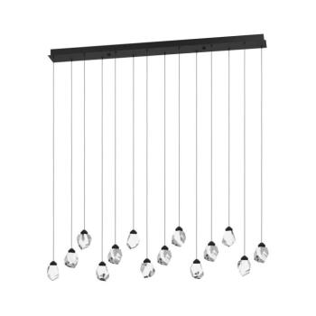 Eglo 390358 - LED Dimmelhető csillár zsinóron SINDICAT 14xLED/3W/230V fekete/átlátszó 390358 kép