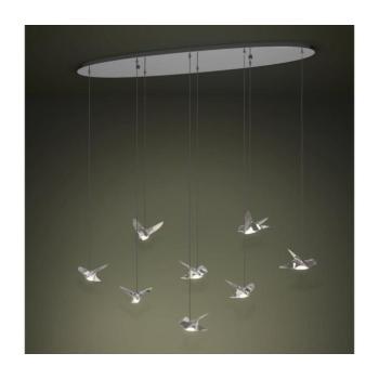 Eglo 390401 - LED Dimmelhető csillár zsinóron PARATEBUENO 8xLED/4,2W/230V króm 390401 kép