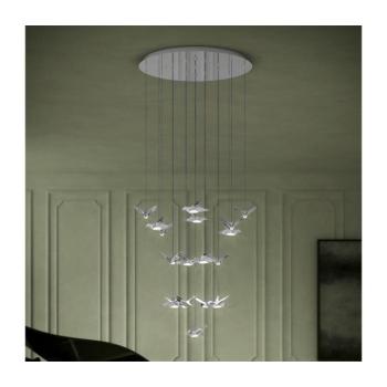 Eglo 390402 - LED Dimmelhető csillár zsinóron PARATEBUENO 17xLED/3W/230V króm 390402 kép
