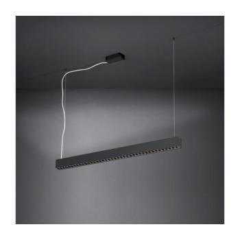 Stars of Light LED lógó lámpa Termini, fekete, 107 cm, fém