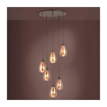 EGLO , 39508 , SIRACUSA , függeszték , E27 , 6X60W , IP20 , vörösréz színű kép