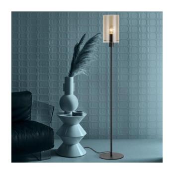 EGLO , 39542 , POLVERARA , állólámpa , E27 , 1X40W , IP20 , borostyán kép
