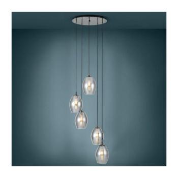 Eglo 39567 - Csillár zsinóron ESTANYS 5xE27/60W/230V füstös 39567 kép