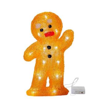 Fehér karácsonyi fénydekoráció Crystal Snowman – Star Trading kép