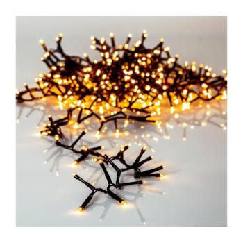 LED fényfüzér , kültéri , 1200 db LED , 24 m , meleg fehér , borostyán , IP44 , EGLO
