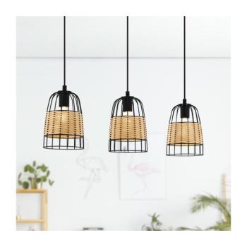 EGLO , 43313 , ANWICK , függeszték , E27 , 3X40W , IP20 , natúr kép