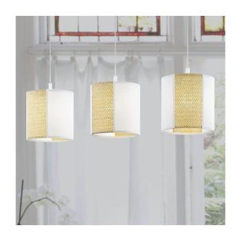 EGLO , 43402 , ARNHEM , függeszték , E27 , 3X40W , IP20 , fehér, barna kép