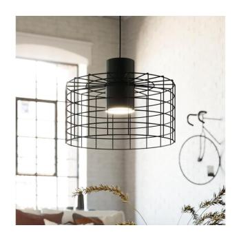 LED lámpa , függeszték , mennyezeti , 110cm , E27 foglalattal , 1 x 40W , fekete , EGLO , MILLIGAN , 43627 kép